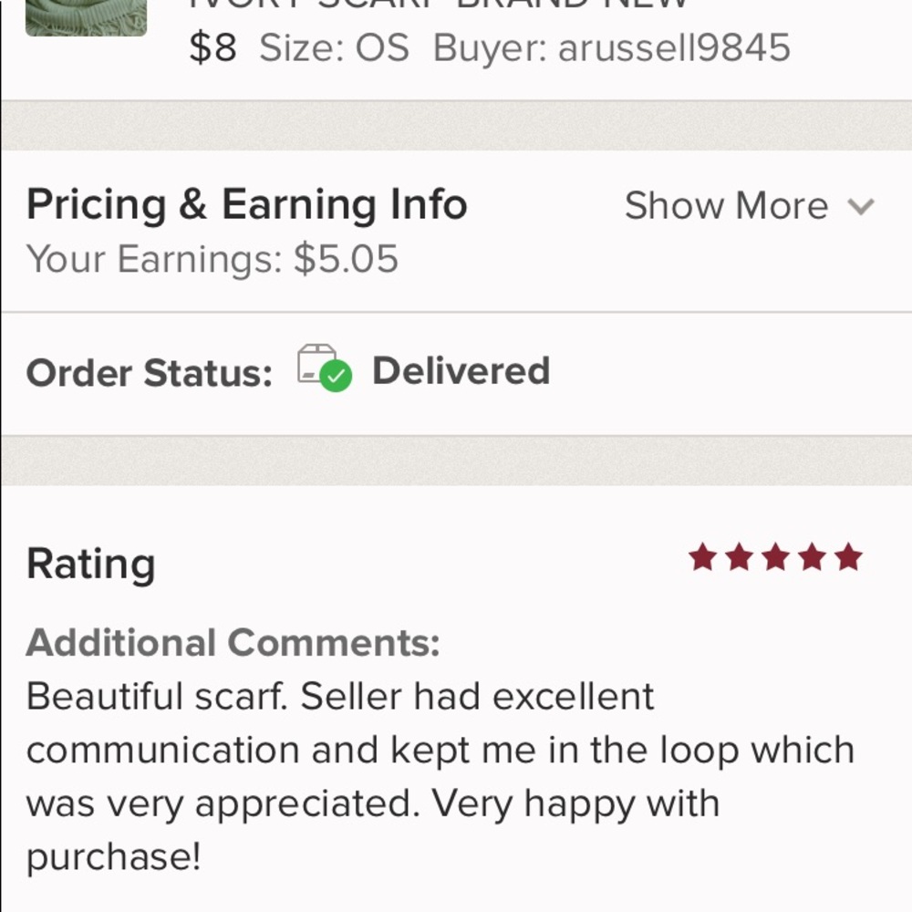 I’m happy when my customers are happy!